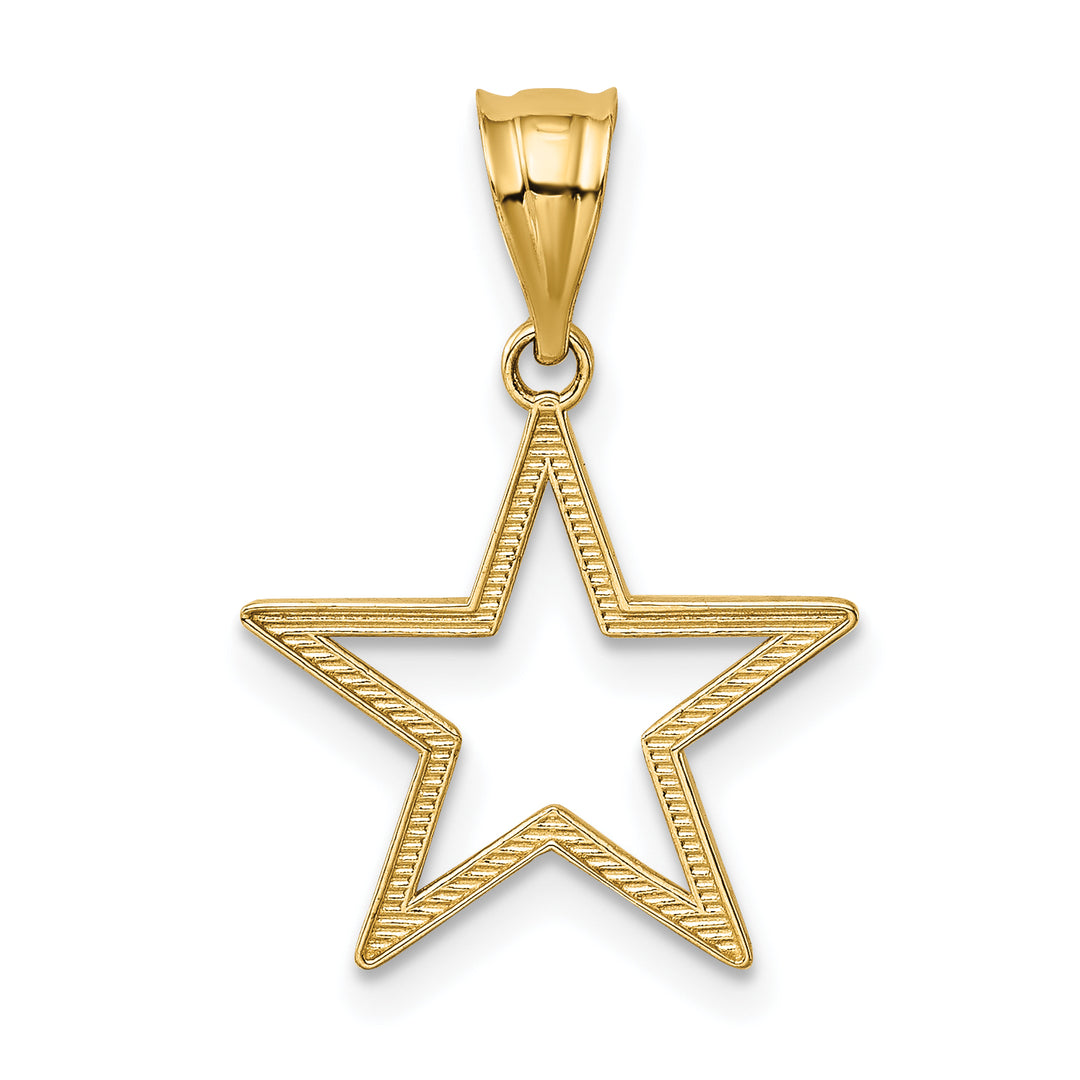 Dije de estrella de 14k