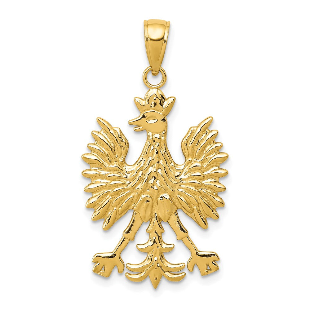 Dije de pájaro mitológico Fénix de 14k