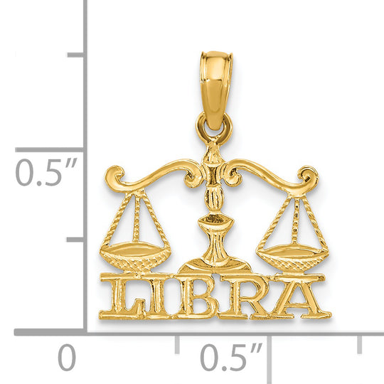 Dije del Zodíaco LIBRA de 14K