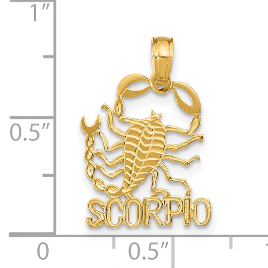 Dije del Zodíaco ESCORPIO de 14K