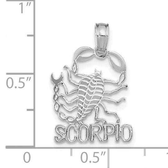 Encanto del Zodíaco ESCORPIO WG de 14k