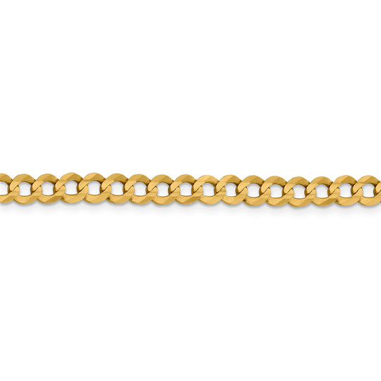 Cadena Cubana Plana Liviana de 5.9 mm en Oro Amarillo de 14k