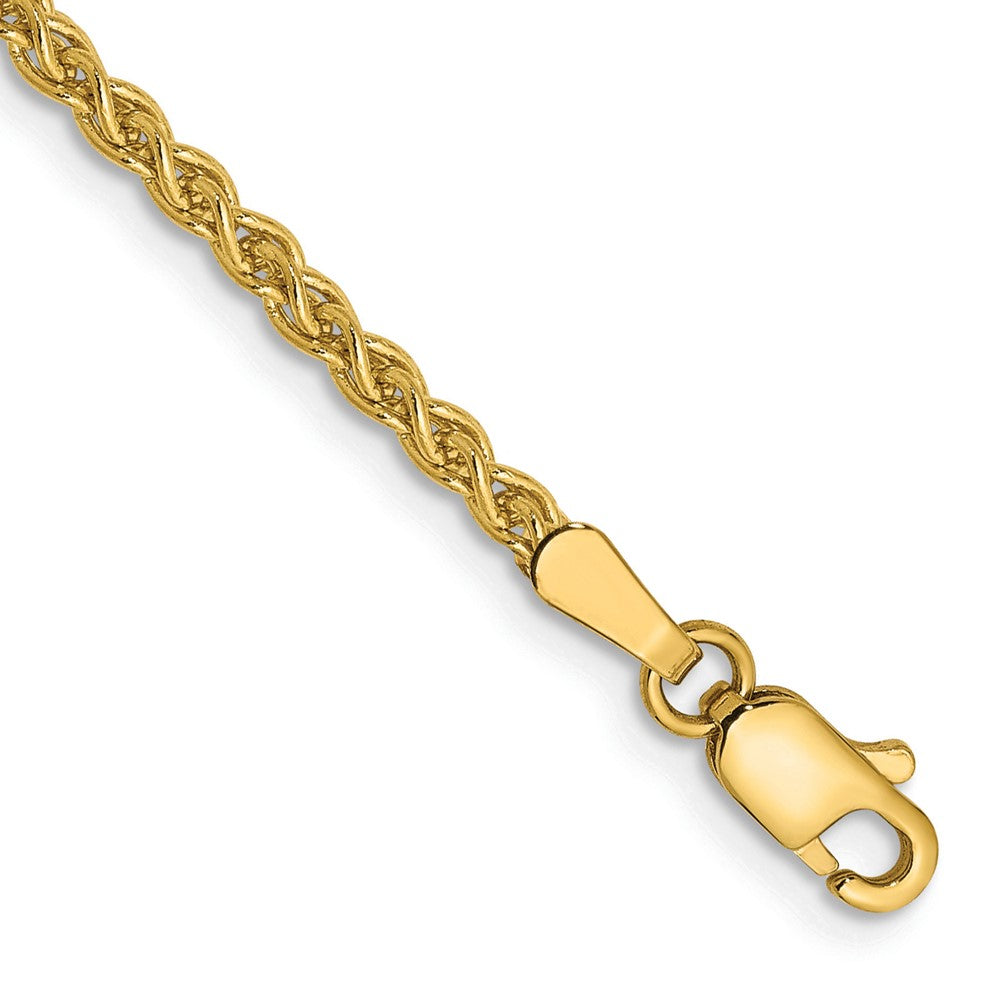 Pulsera 14K Oro Amarillo 7 pulgadas 1.7mm Spiga con Cierre de Langosta