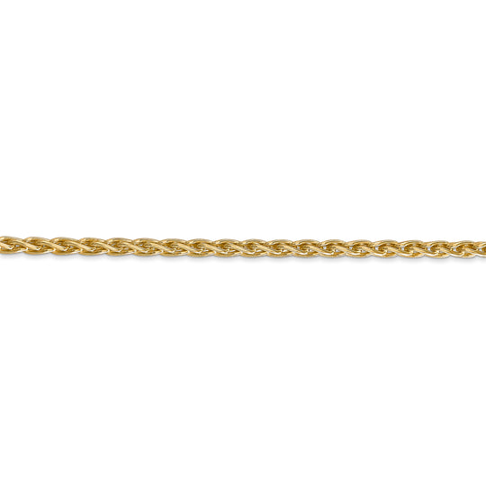 Cadena de trigo parisina de 14k y 3 mm