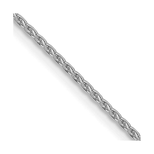 Cadena de trigo parisina de 14 k WG 1 mm D/C