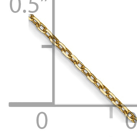 Cable CC de 14 k y 0,8 mm con cadena con cierre de anillo de resorte