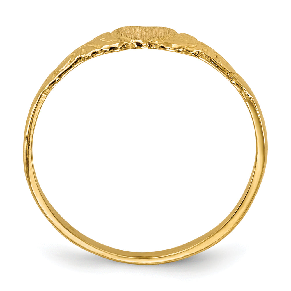 Anillo de Corazón para Niños en Oro de 14k