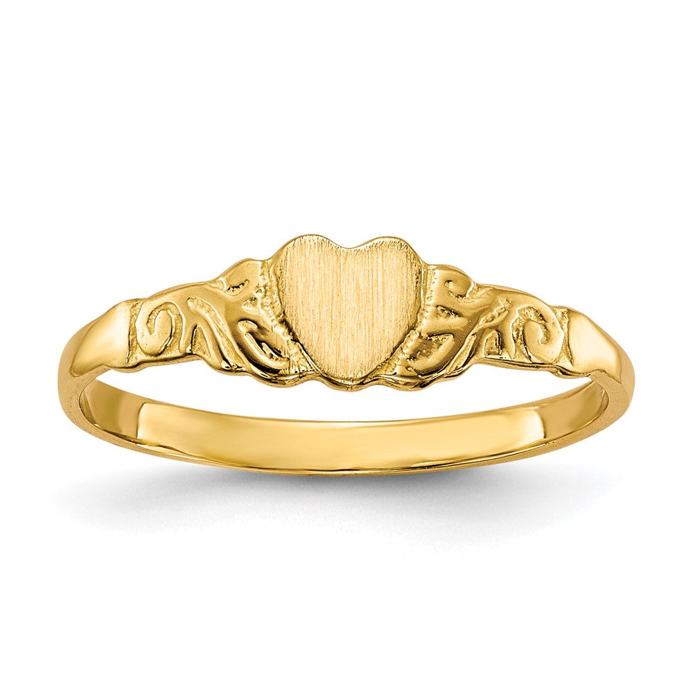 Anillo de Corazón para Niños en Oro de 14k