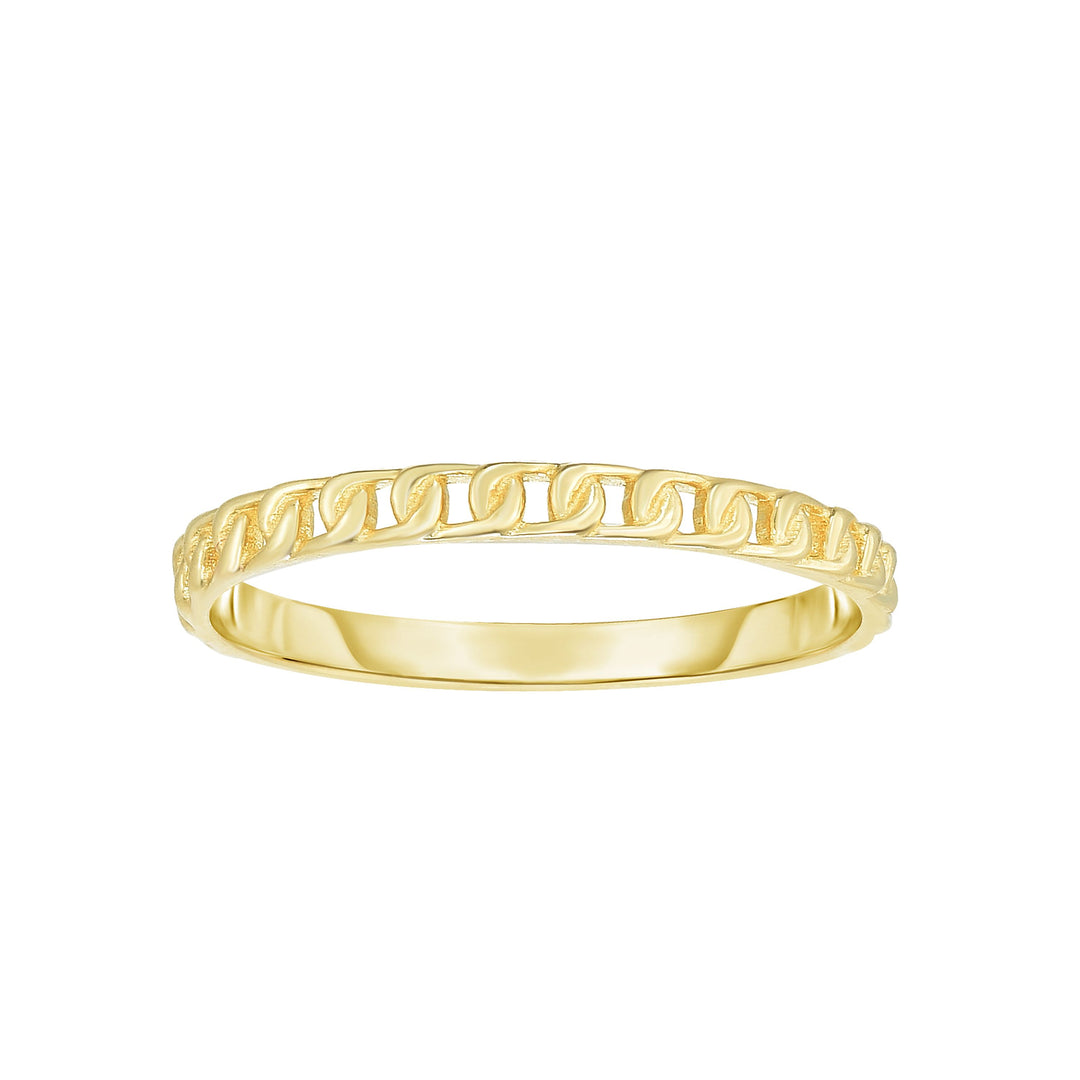 Anillo Apilable Mini en Oro de 14k