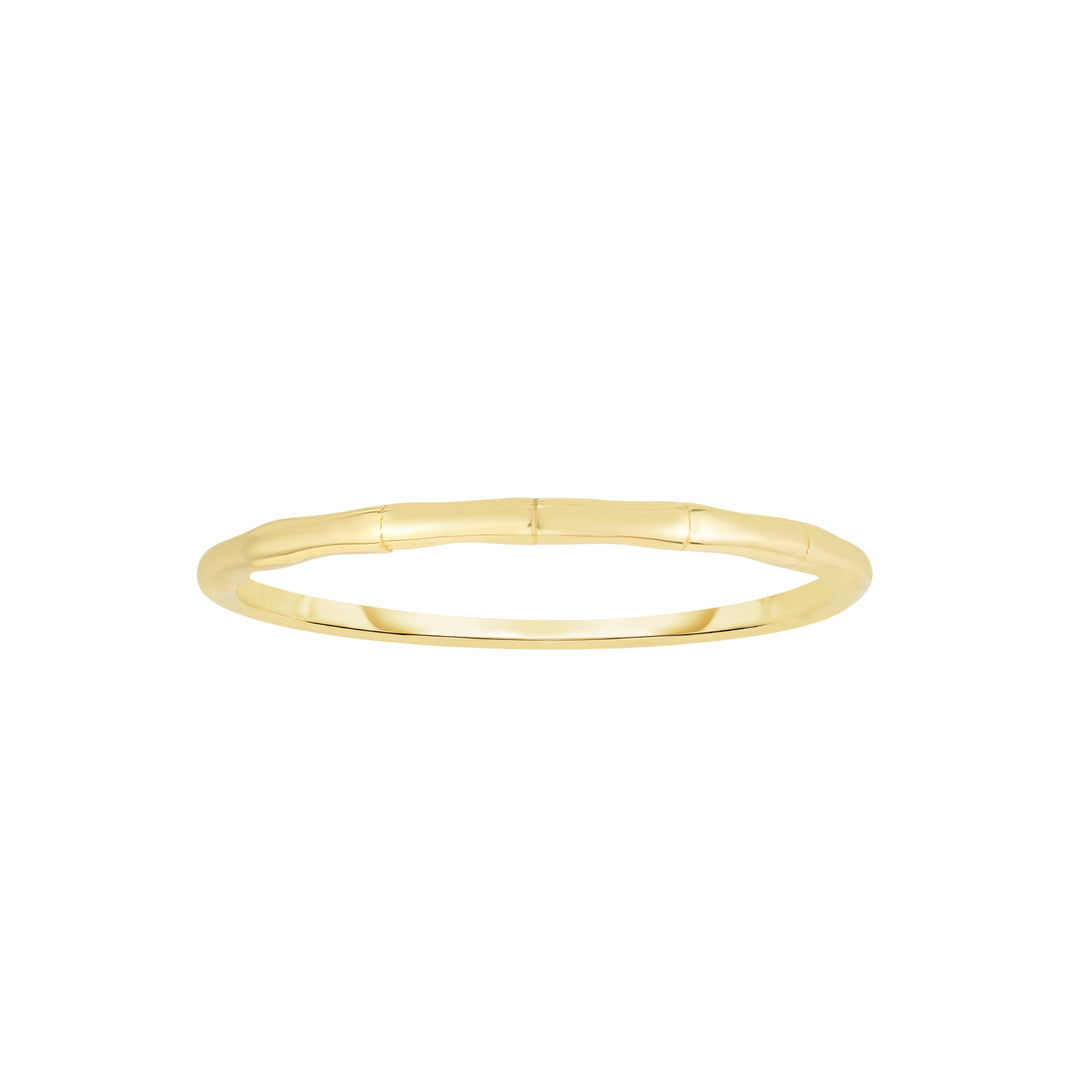 Anillo de Bambú en Oro de 14k