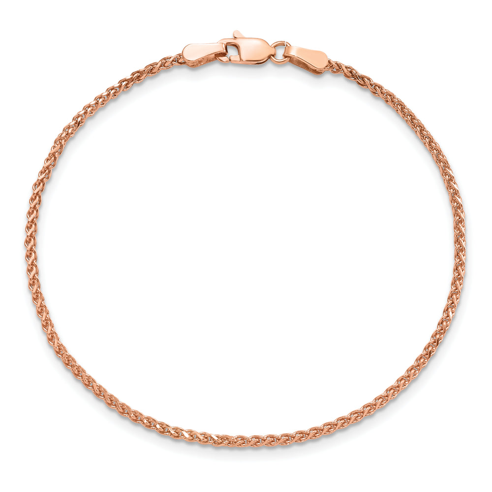 Cadena Spiga D/C de 1,7 mm en oro rosa de 14 k