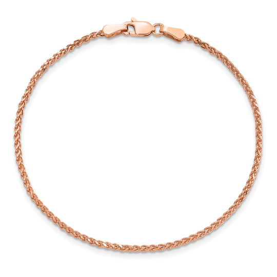 Cadena Spiga D/C de 1,7 mm en oro rosa de 14 k