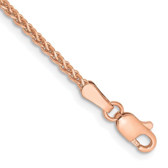 Cadena Spiga D/C de 1,7 mm en oro rosa de 14 k