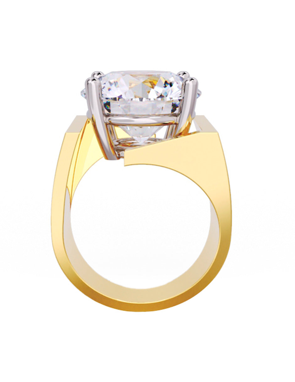 ANILLO DE COMPROMISO DE ORO 18K CON DIAMANTE DE LABORATORIO (SUSTENTABLE) 9.00 G VS1 IGI- LG578323426