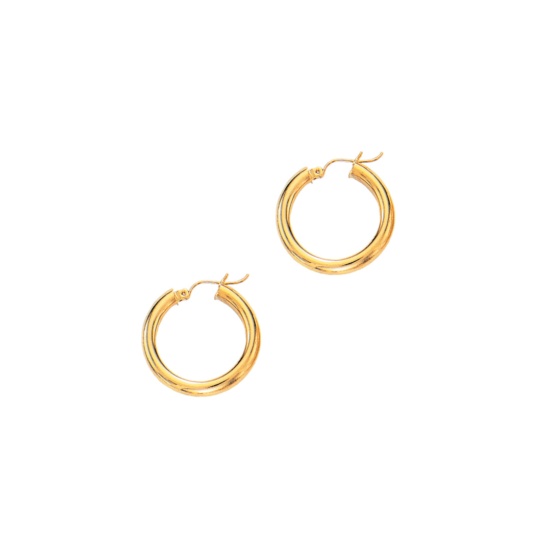 Aros de Oro de 14k de 4x25 mm