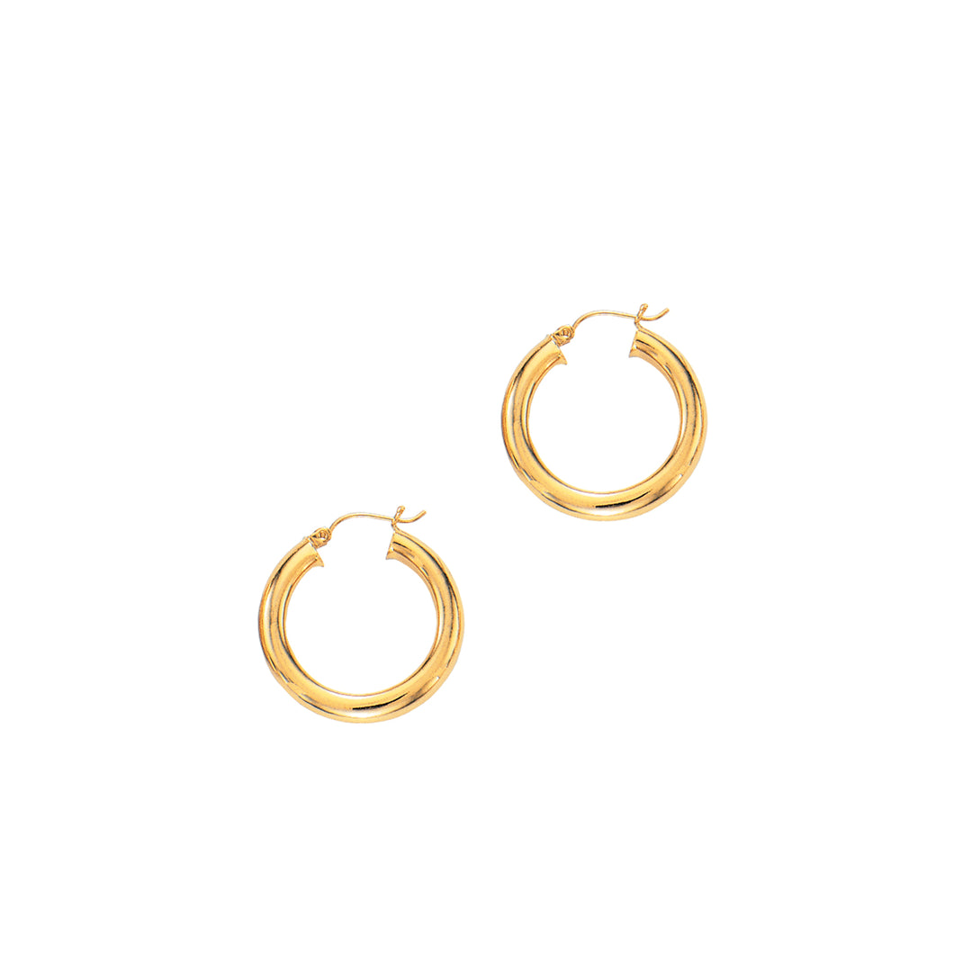 Aros de Oro de 14k de 5x30 mm