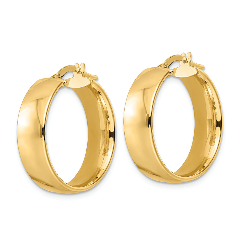 Aretes de Aro Pulidos en Oro de 14k