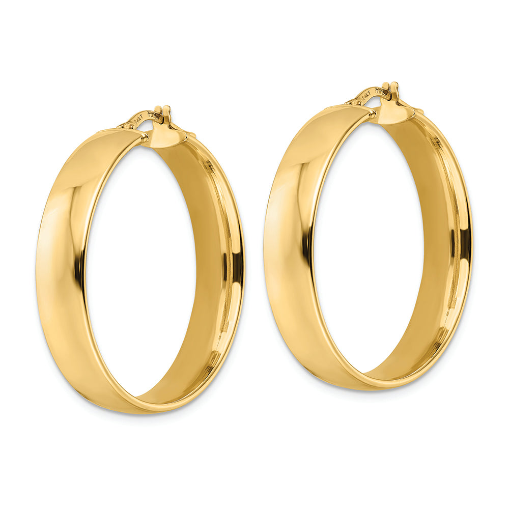 Aretes de Aro Pulidos en Oro de 14k