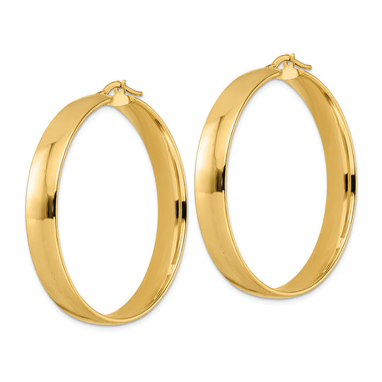 Aretes de Aro Pulidos en Oro de 14k