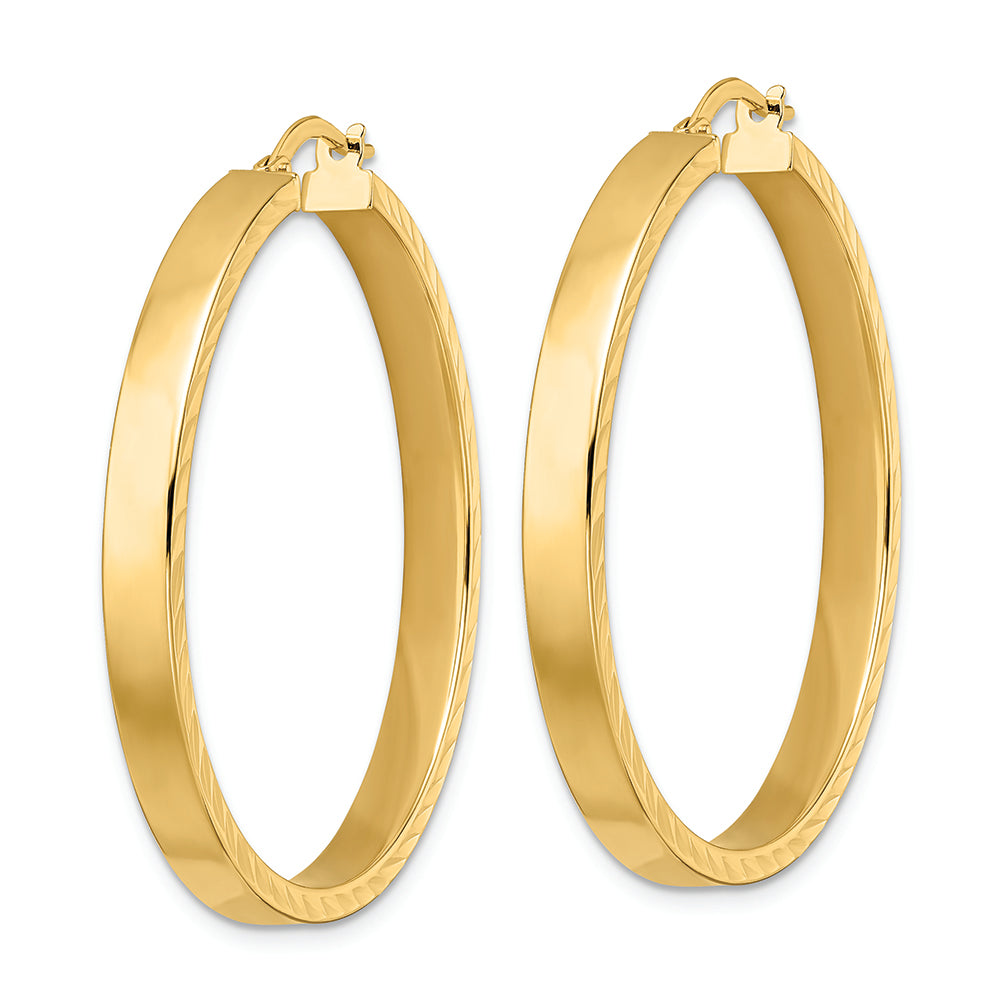 Aretes de Aro Pulidos en Oro de 14k