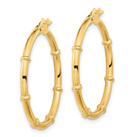 Pendientes de Aro 14K Pulidos y Elegantes