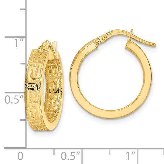 Aretes de Aro Pulidos en Oro de 14k