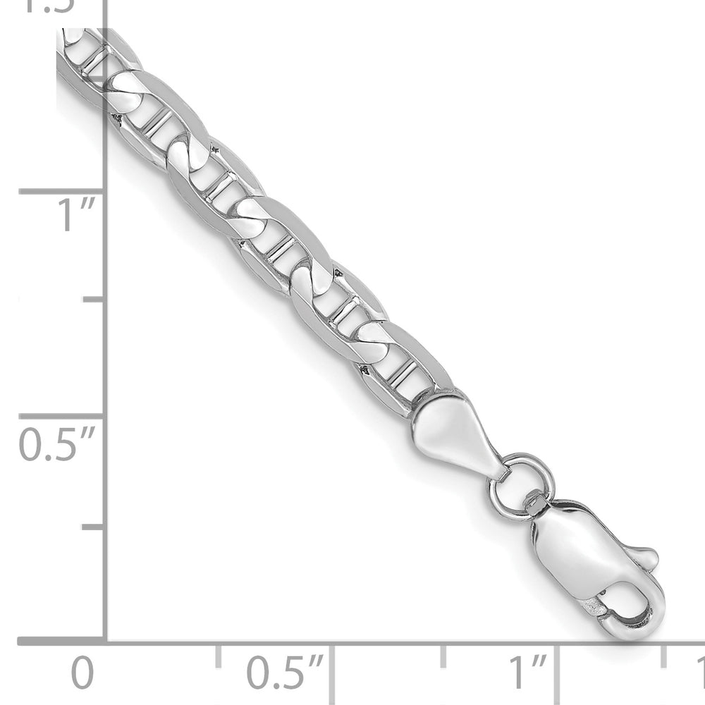 Cadena de ancla cóncava de 14k WG de 3,75 mm