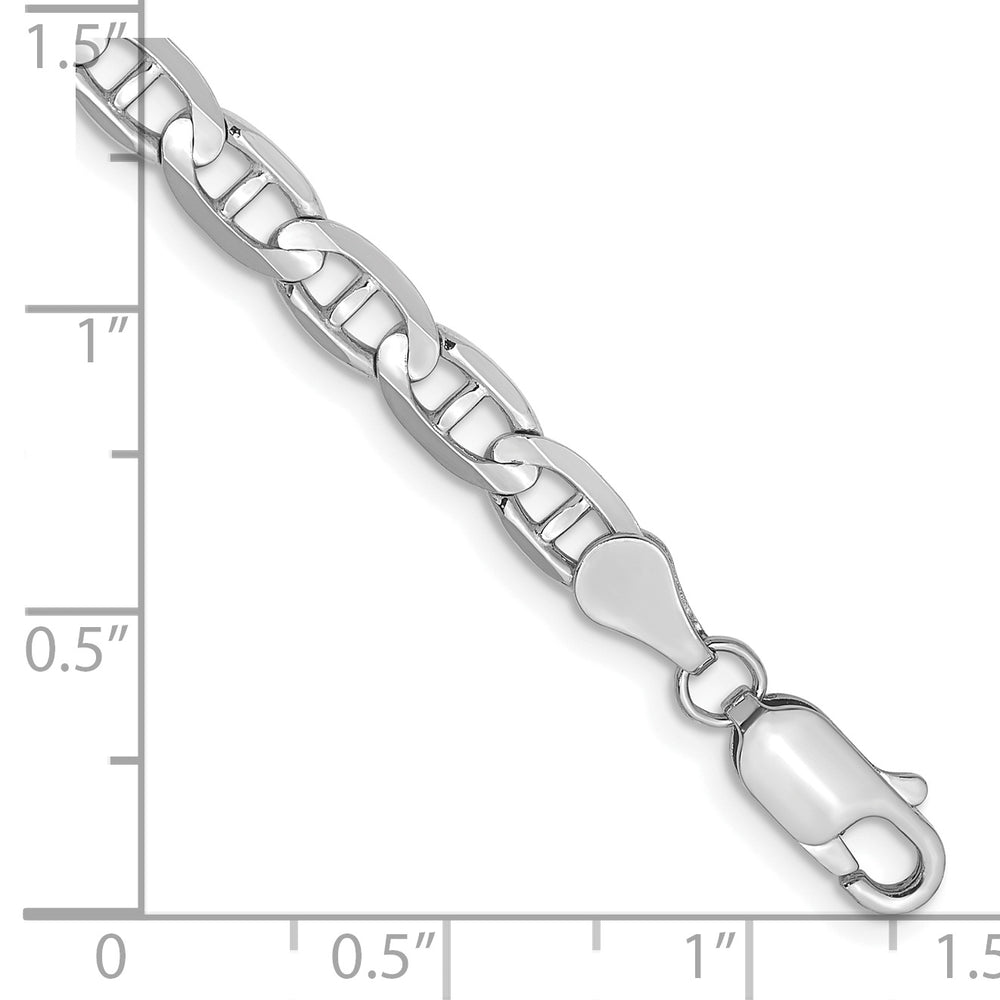 Cadena de ancla cóncava de 14k WG de 4,5 mm