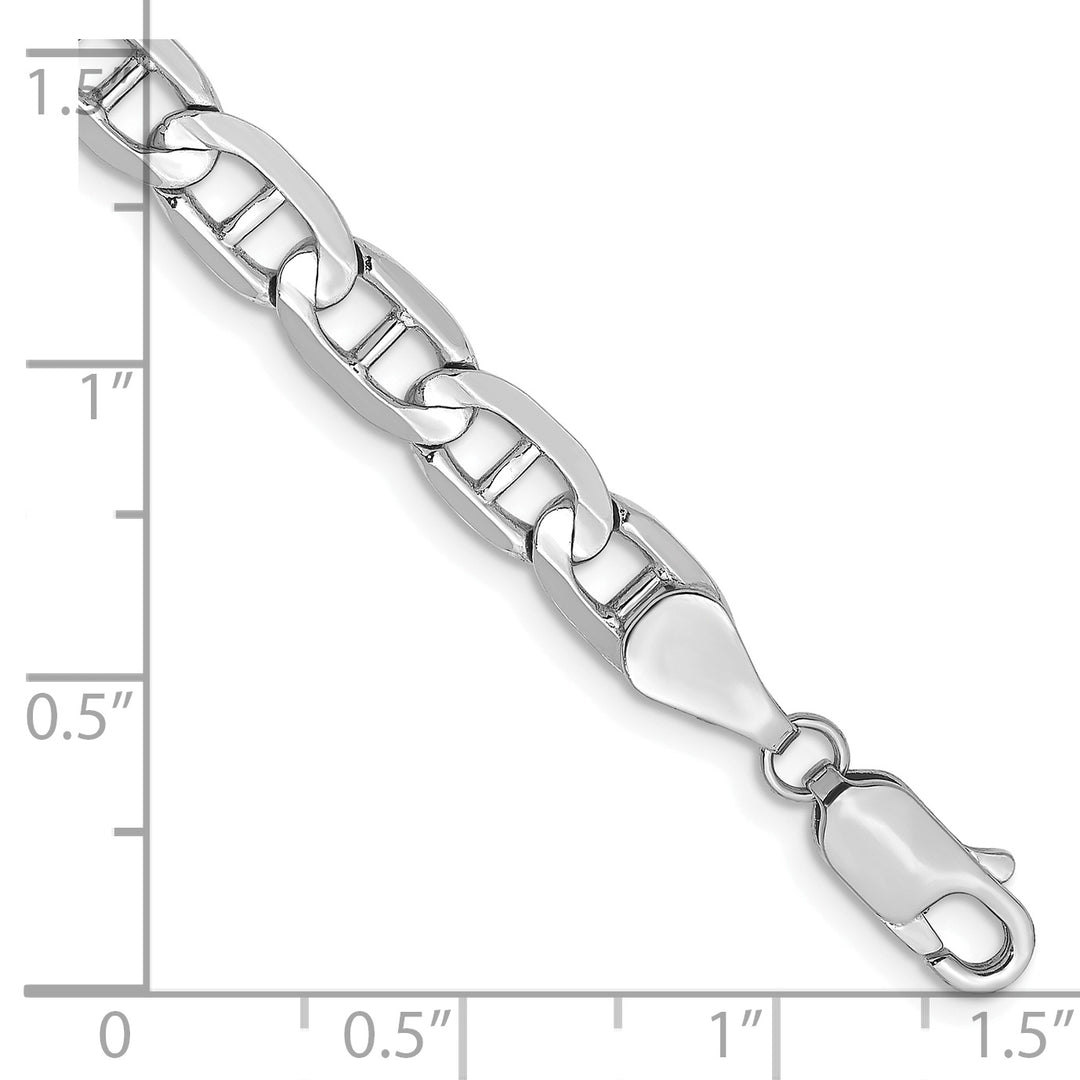 Cadena de ancla cóncava de 14k WG de 5,25 mm