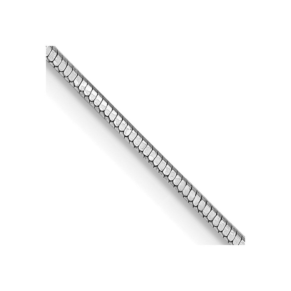 Cadena de serpiente octogonal de 14k WG de 0,9 mm