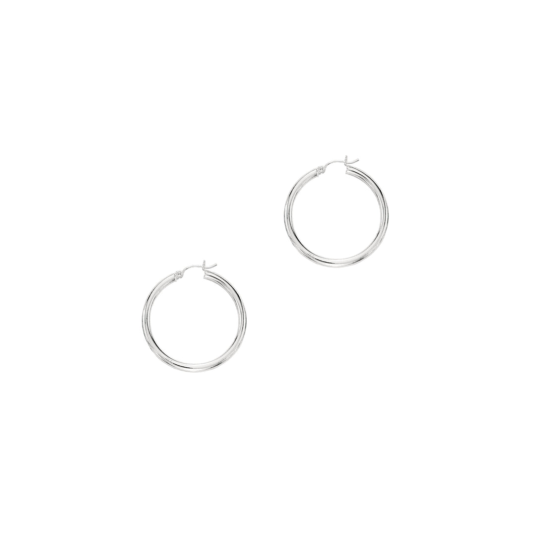 Aros de Oro de 14k de 3x30 mm