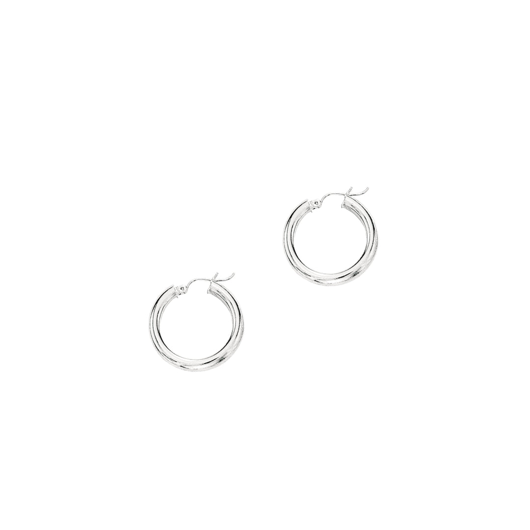 Aros de Oro de 14 k de 4x25 mm