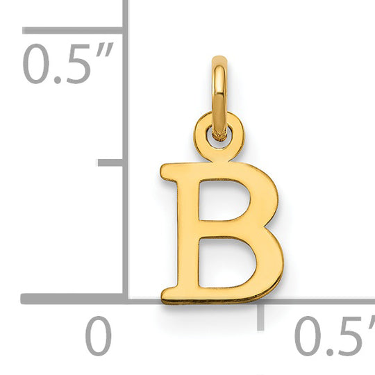 Colgante con inicial de letra B recortada de 14 ky