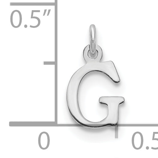 Colgante con inicial de letra G recortada de 14 kw