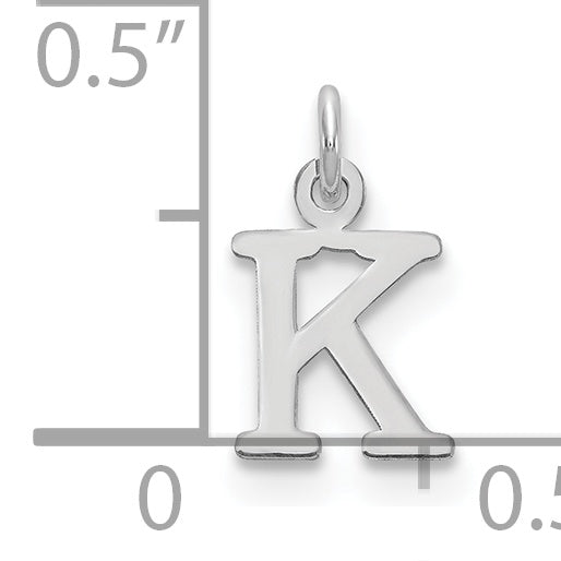 Colgante con inicial de letra K recortada de 14 kw