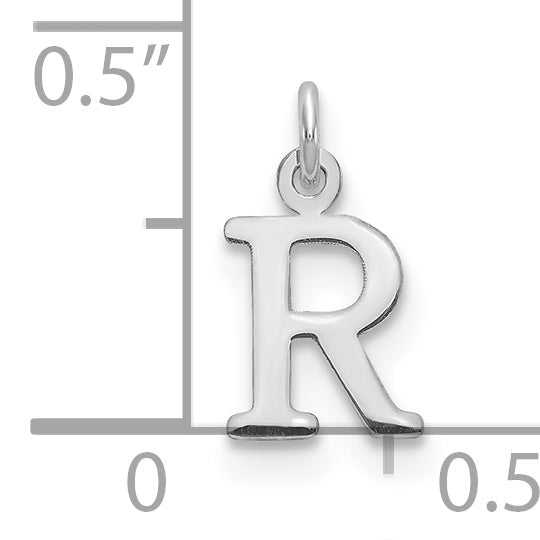 Colgante con inicial de letra R recortada de 14 kw