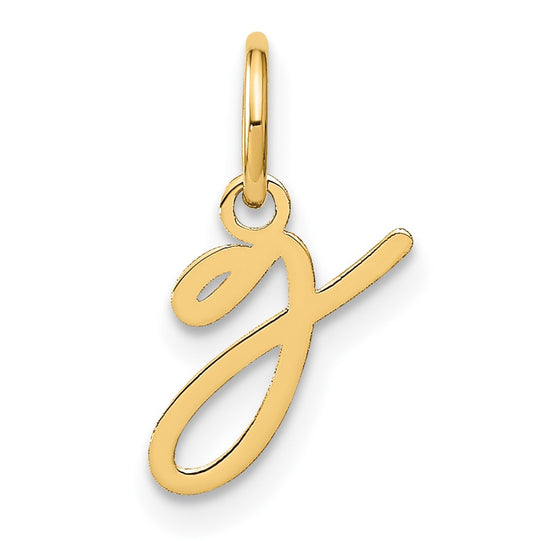 Dije Letra Minúscula G en Oro Amarillo de 14K