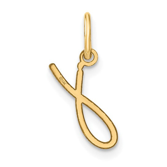 Dije con Letra "j" Minúscula de Oro Amarillo de 14K