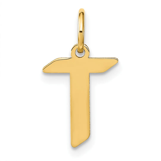 Colgante de Inicial "T" en Oro Amarillo de 14k