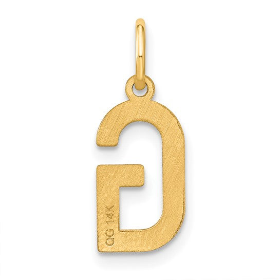 Dije Letra G en Oro Amarillo de 14K