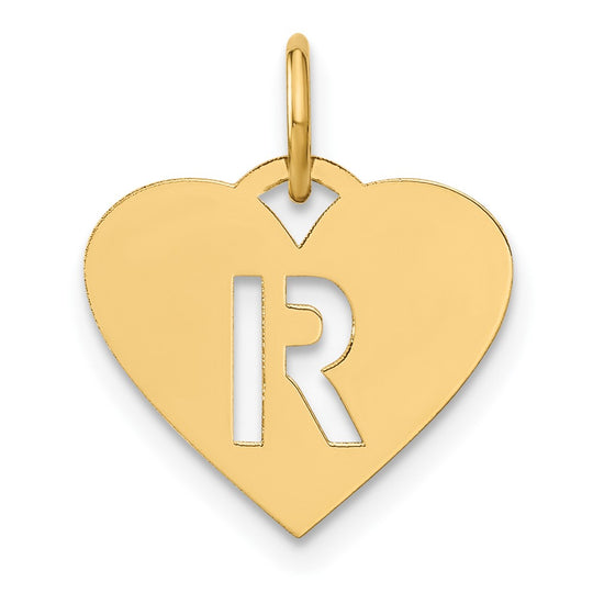 Dije Inicial "R" en Oro Amarillo de 14k