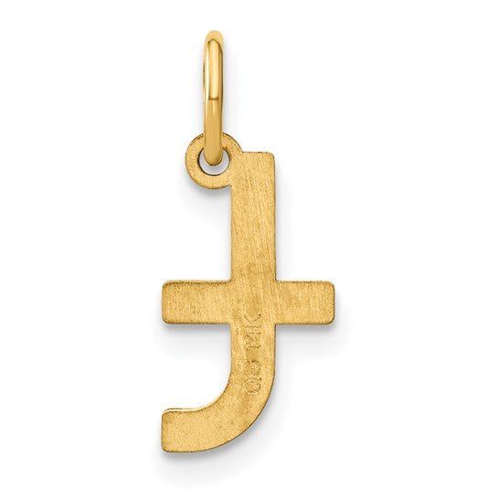 Colgante de Inicial "T" en Oro Amarillo de 14k en Minúscula