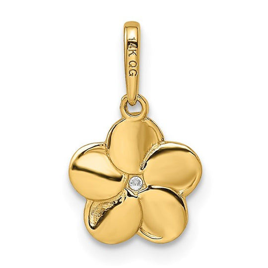 Colgante de Flor 14K