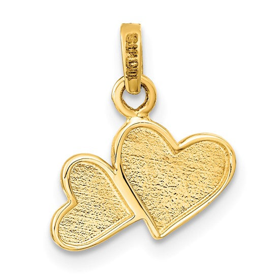 Colgante de Corazón Pulido en Oro de 14k