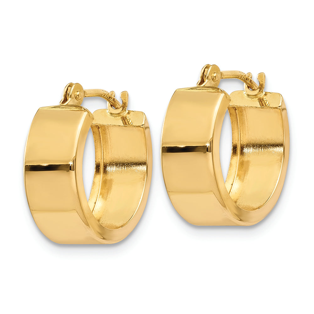 Aretes de Aro Pulidos en Oro de 14k