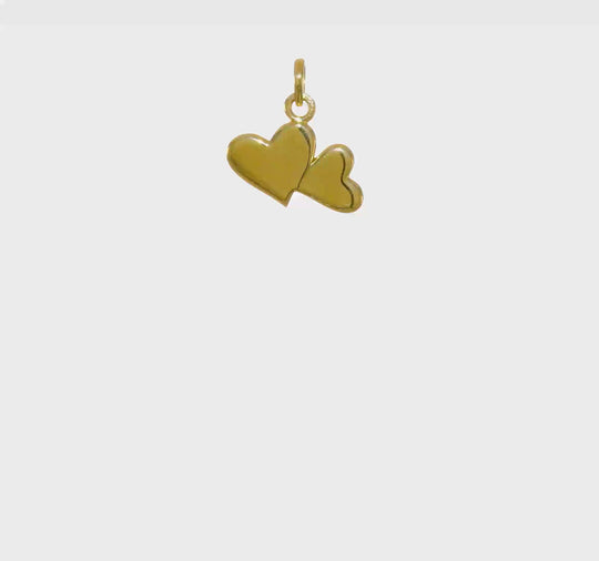 Colgante de Corazón Pulido en Oro de 14k