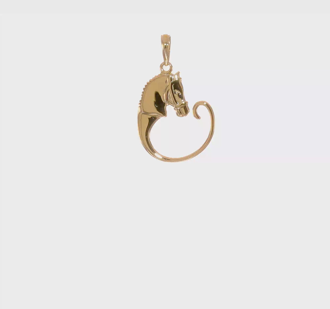 Colgante de Caballo en Oro Amarillo de 14K