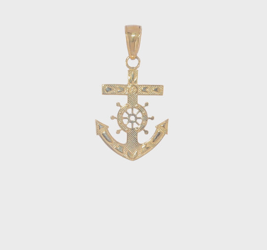 Colgante Cruz del Marinero en Oro de 14k