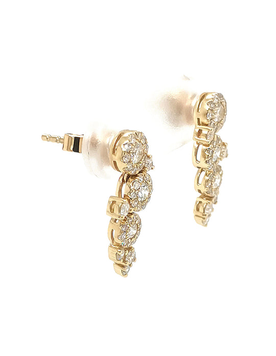 Aretes con Diamante Natural